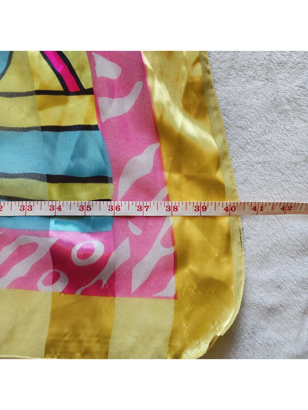 Pucci style colorful maximalist oversized square scarf